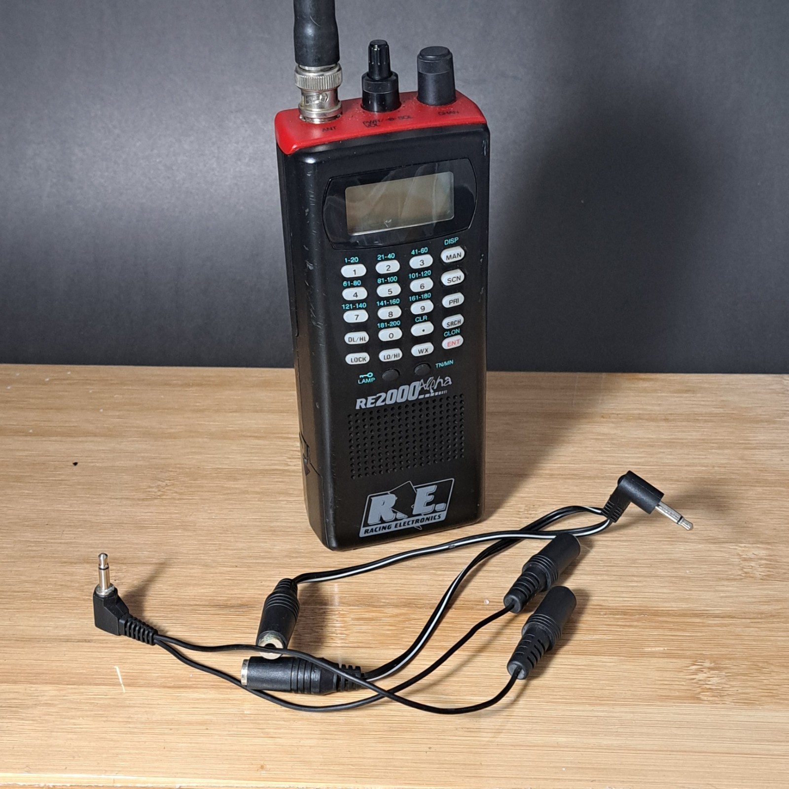 Racing Electronics RE2000 Alpha Scanner 2 Headsets Antennas Splitters Bag VIDEO