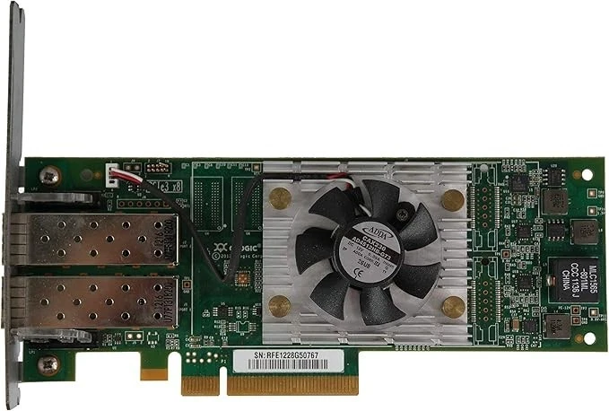 HPE  QLE2662 HD8310405-02 16Gbps Dual Port Fibre Channel PCIe Network Adapter - Image 2 of 4
