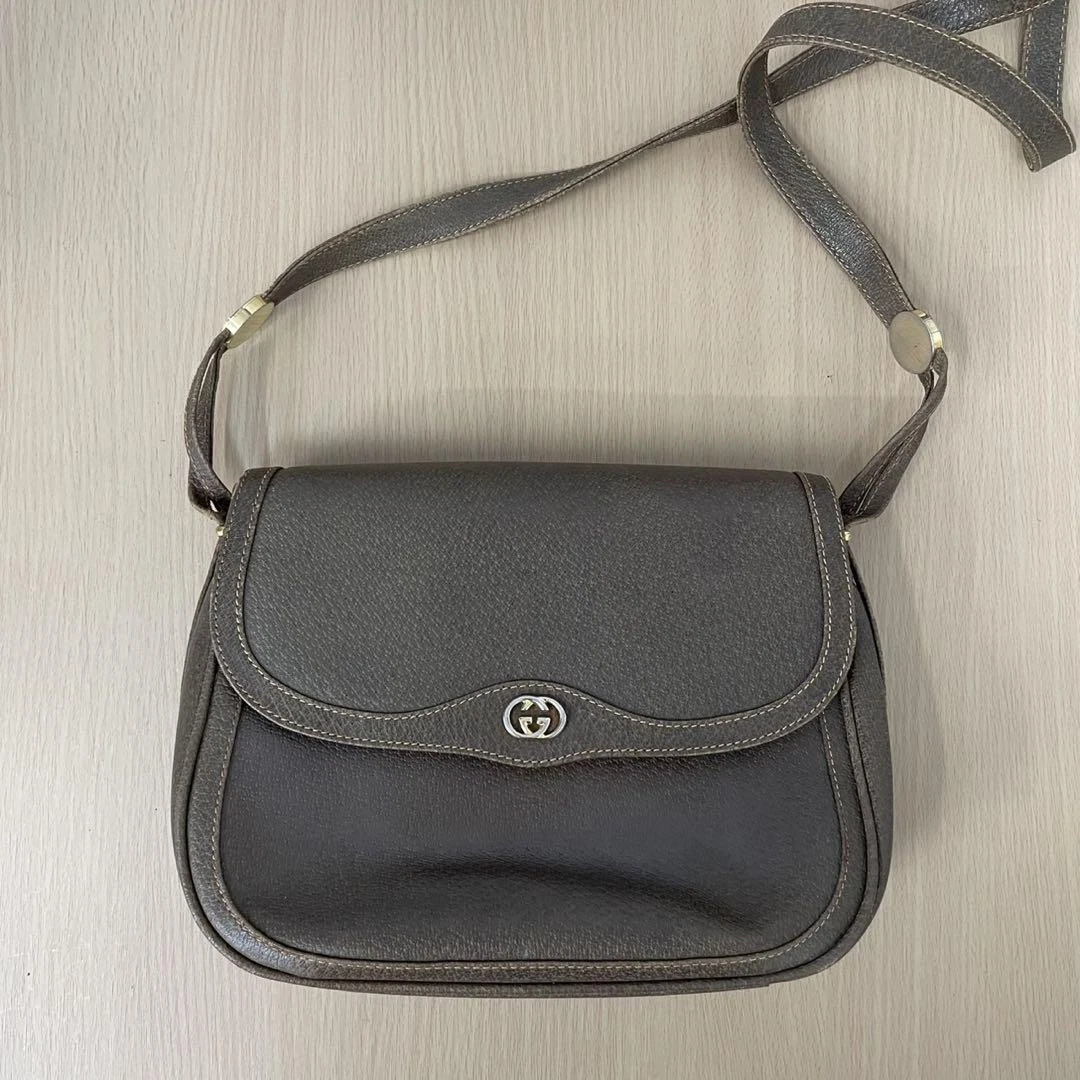◾︎GUCCI Ancien sac à bandoulière Gucci logo ferrures métal vintage #PGGYEJ