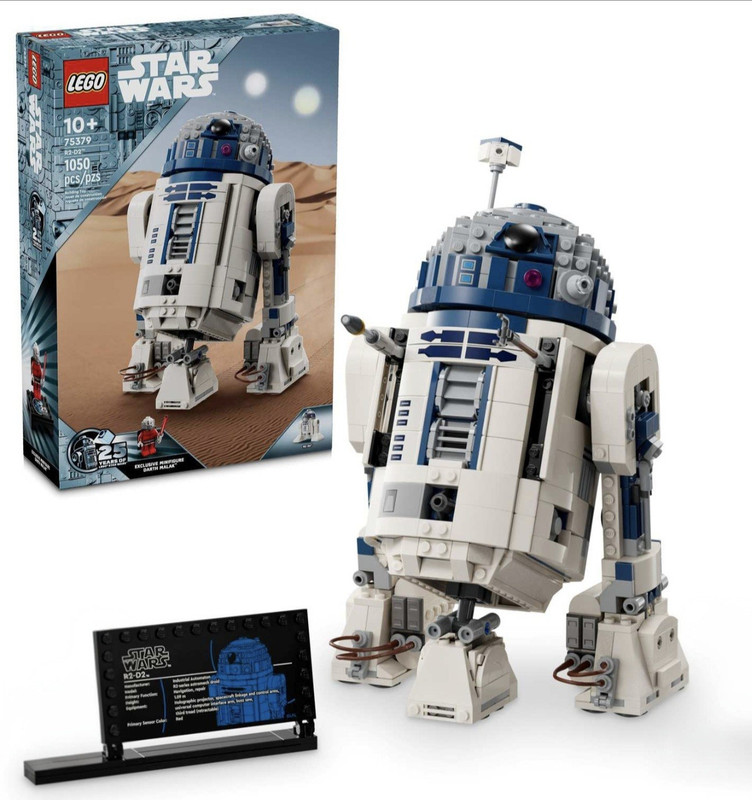 LEGO Star Wars R2-D2 75379 1050-Piece 25th Anniversary Set (W/O Minifigs)