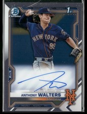 2021 Bowman Chrome #CPA-AW Anthony Walters Prospect Autographs