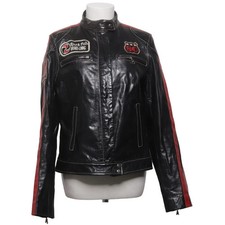 Rino & Pelle, Lederjacke, Damen, Größe: XL, Schwarz/Rot, Leder #t02