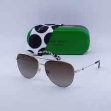 New Kate Spade MAISIE/G/S 0086 LA Havana/Brown Gradient Polarized 60-15-140 S...