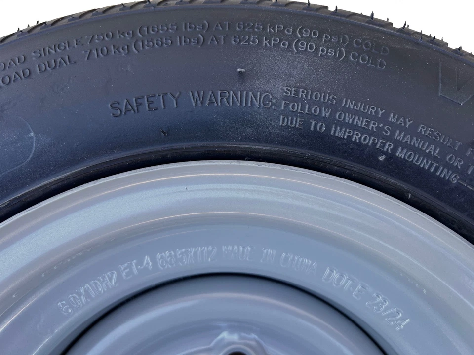 195/55 R10C Komplettrad Journey 6Jx10 ET-4 LK 5x112 DOT:2025 - Metallventil - Bild 4 von 4