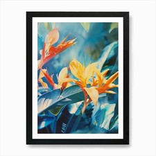 Bird Of Paradise Art Print Framed Wall Art Poster Canvas Print Picture