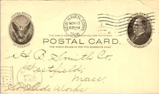 1906 Postal Card New Haven CT to Westfield MA Shipping Manifest Hardware
