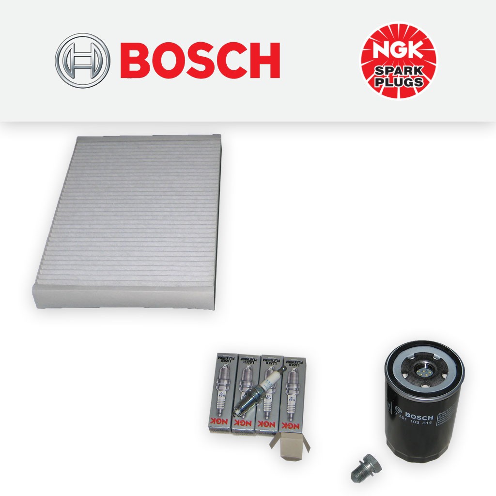 SERVICE KIT for AUDI A4 (B6) 2.0 16V FSI OIL CABIN FILTERS PLUGS (2002-2005)