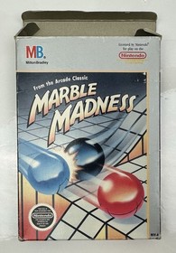 Marble Madness (Nintendo NES, 1989) NES Game & Box