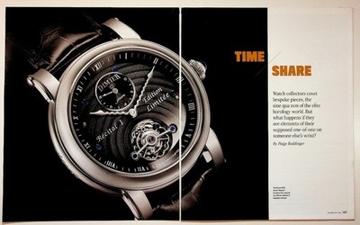 Luxury Watch Magazine Article De Bethune Audemars Piguet Voutilainen Print