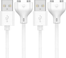 2Pack Magnetic USB DC Charger Cable Replacement Charging 7mm 0.27in -2Pack