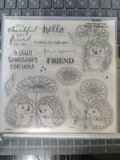 Close To My Heart S2404 Little Hedgehogs Acrylic Stamp Set w/ Friendship Sayings