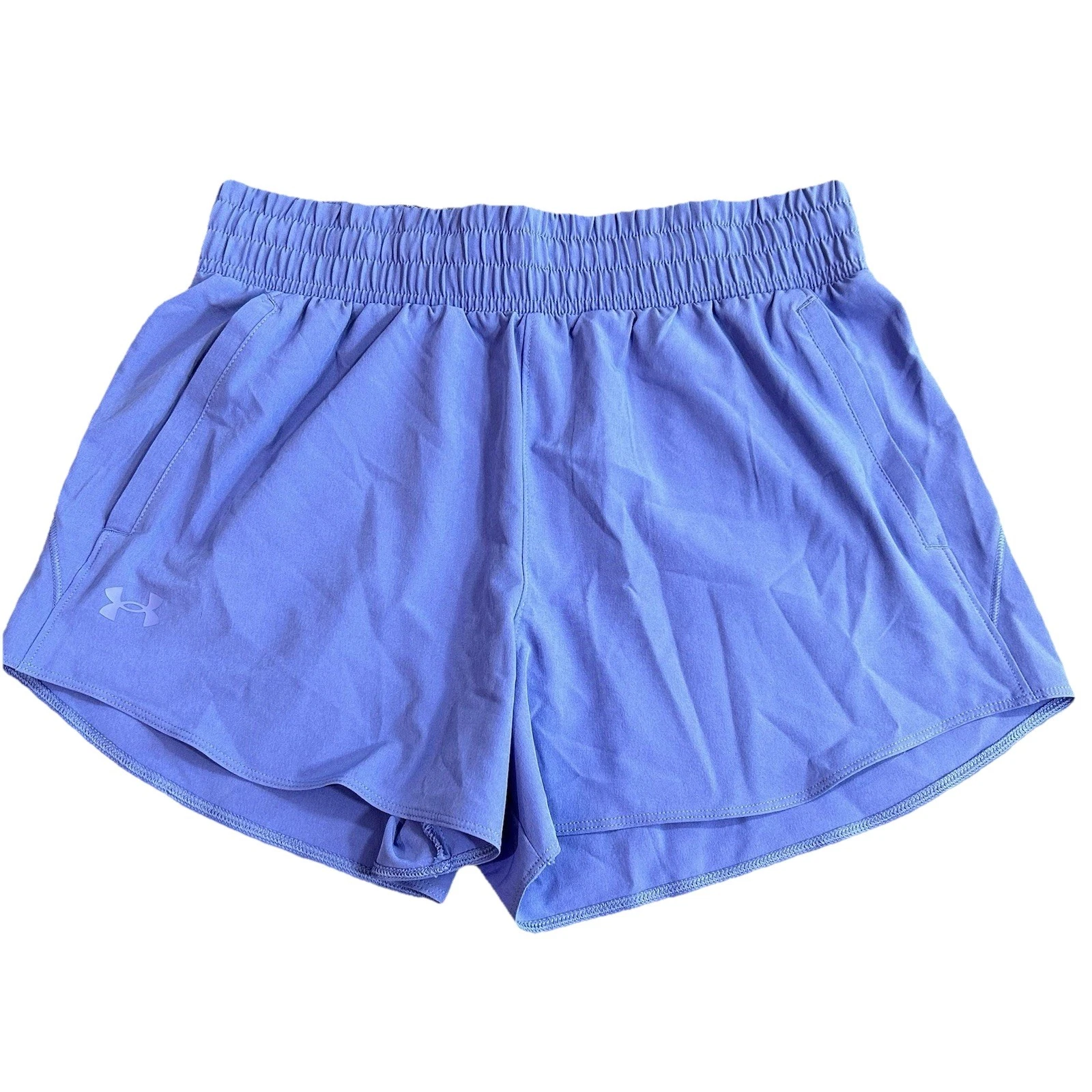 New Under Armour Women's Blue/Purple Fly By Shorts M Active Athletic Running