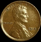 1913 Lincoln Wheat Cent 1C XF +