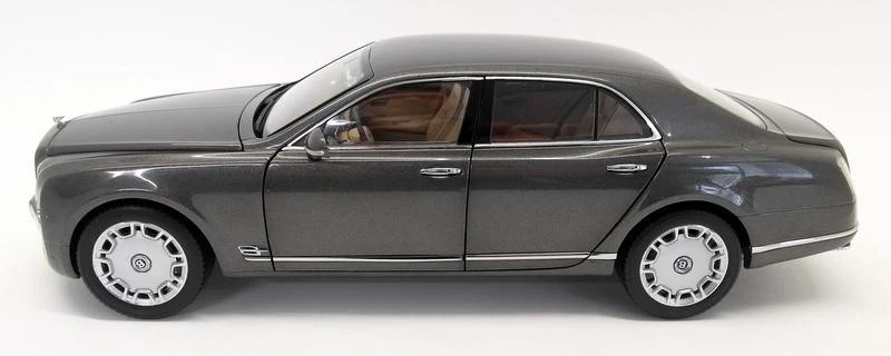Minichamps 1/18 Scale Diecast NVBL843 - Bentley Mulsanne 2010 Metallic Grey - Image 2 of 4