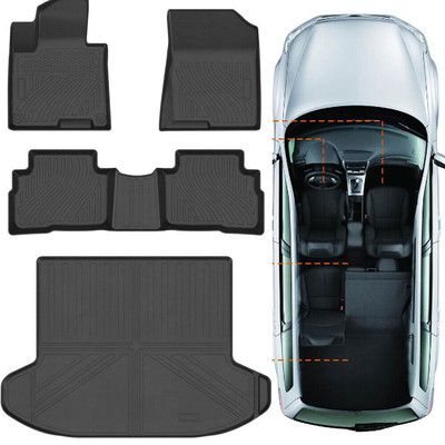 3D Floor Mats W/Cargo Liner Set for 2023 2024 2025 Kia Sportage TPE All Kqfakauk