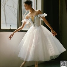 Adult Ballet Dance Show Costume Performance Dress Professional Tutu Dancewear