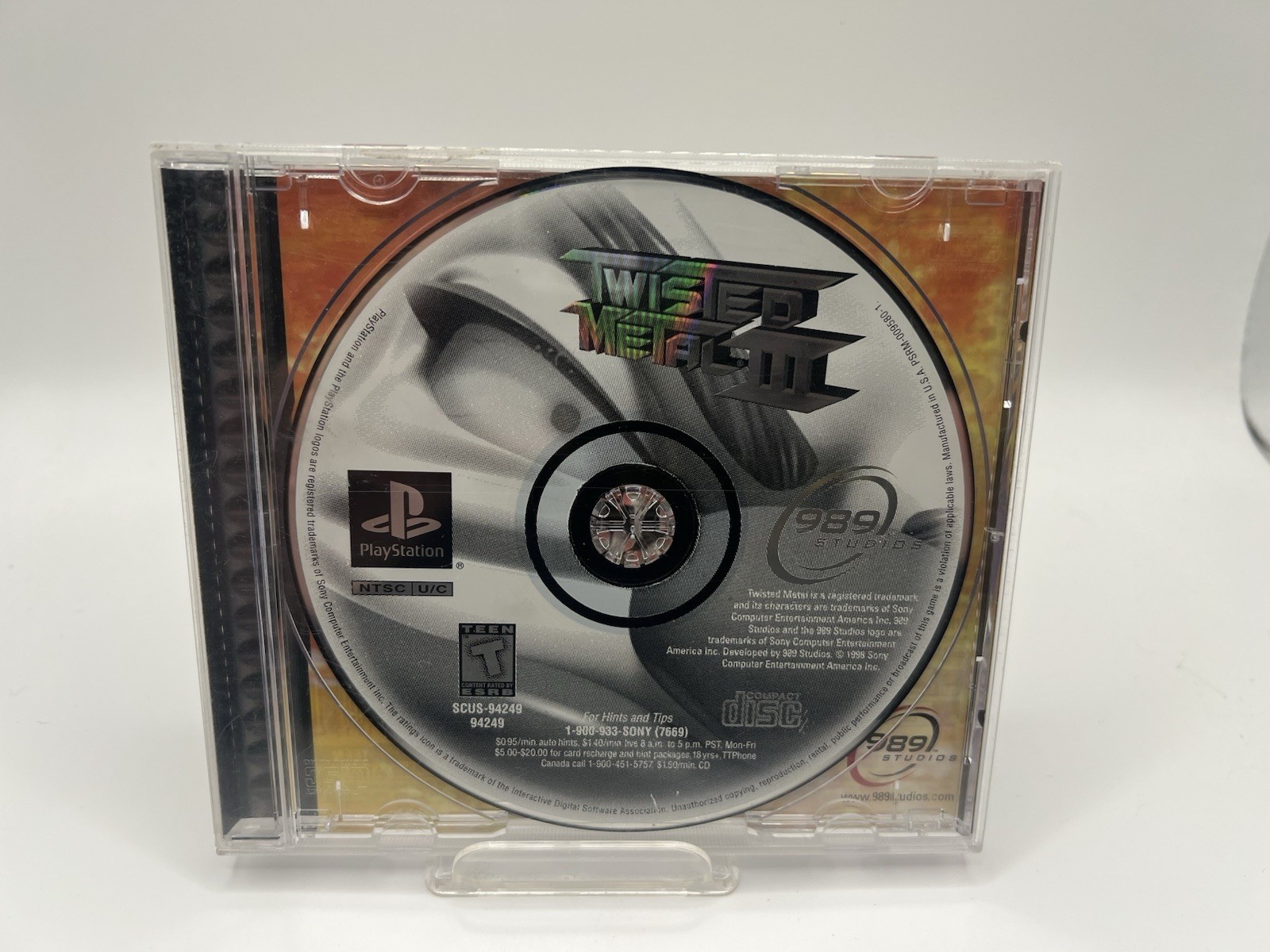 Twisted Metal III (Sony PlayStation 1, 1998) Tested And Works Ps1 Game