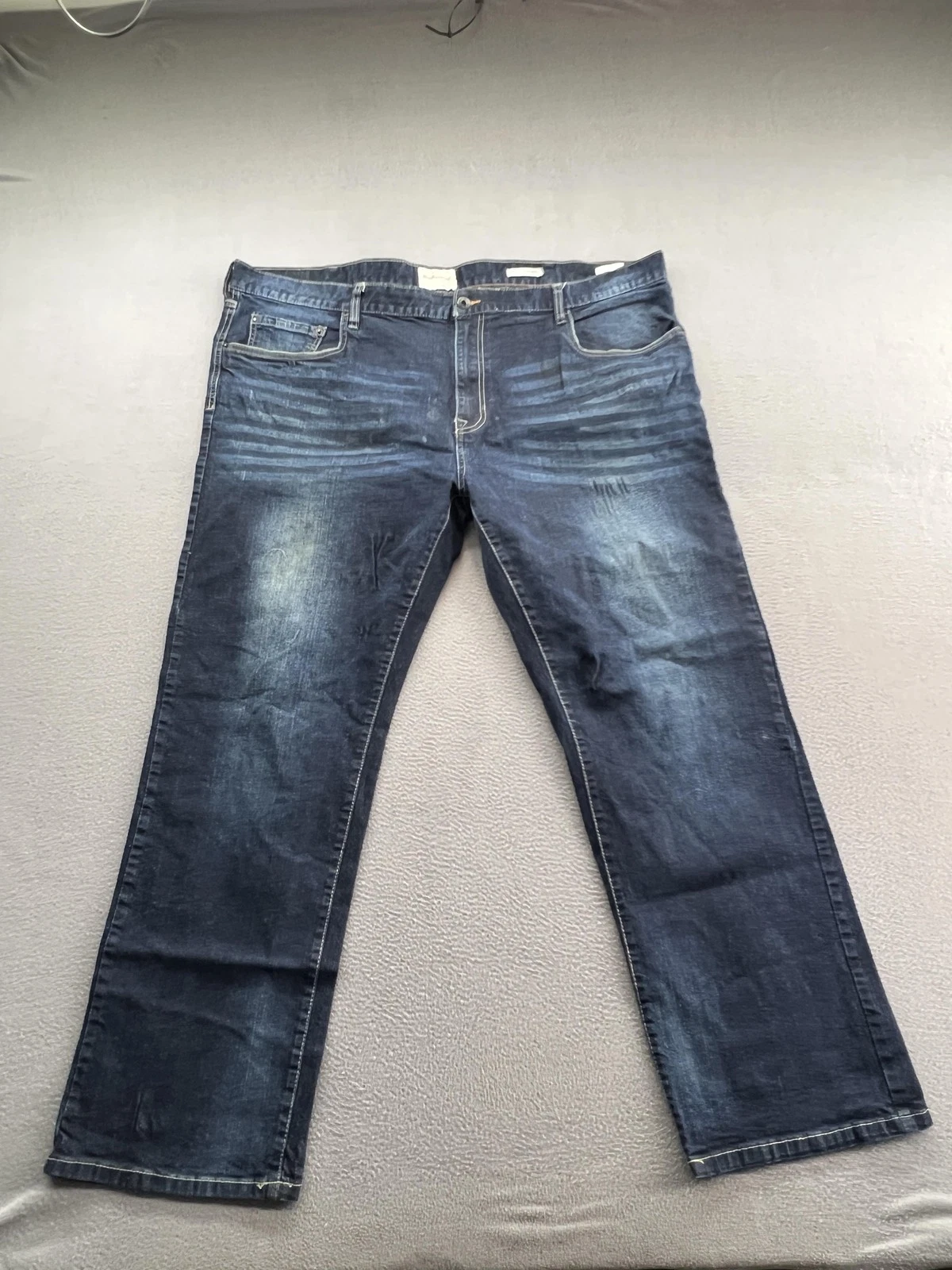 Weatherproof Vintage Jeans Mens 46x32 Comfort Relaxed Fit Straight Leg Denim