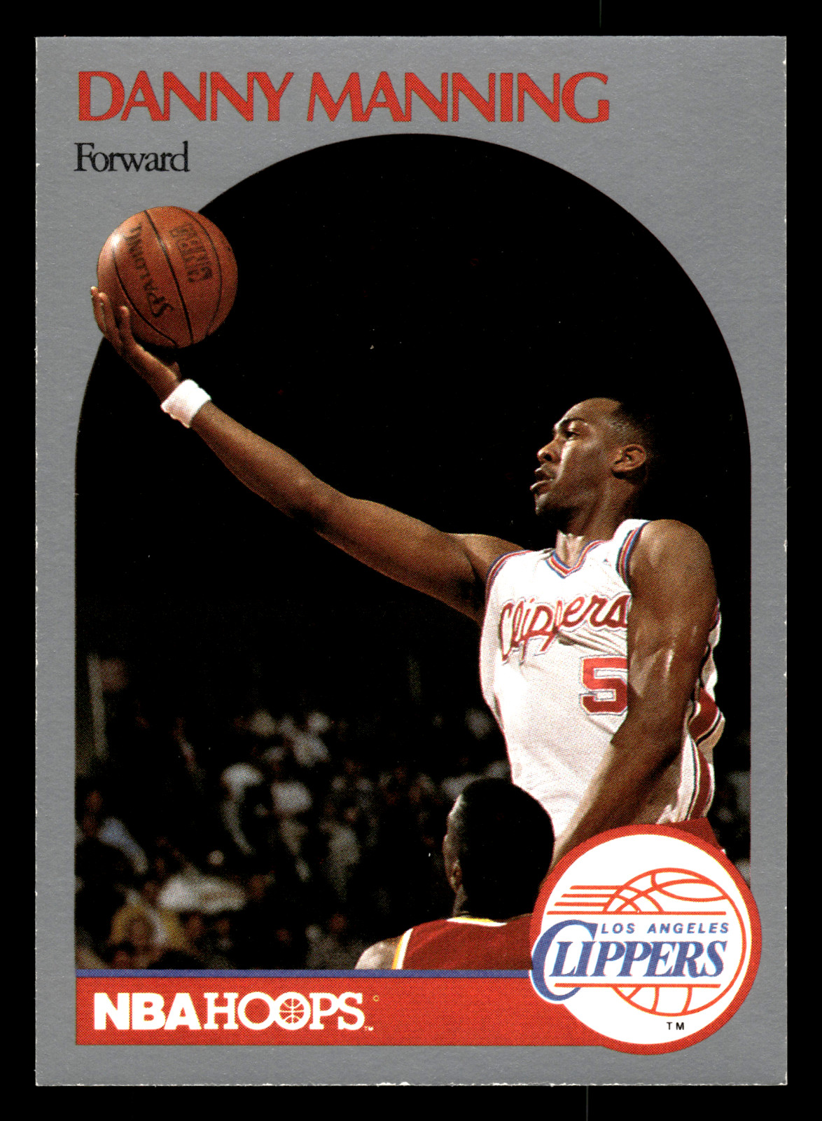 Danny Manning 1990-91 Hoops #147 Los Angeles Clippers NBA Basketball Card