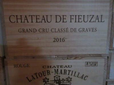 12x Chateau DE FIEUZAL (rot) Graves Pessac Leognan 2016 aus OHK