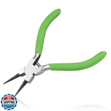 LEONTOOL Round Nose Pliers - 4 Inch Jewelry Making Tools with Spr