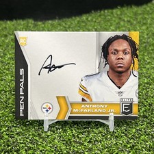 2020 Elite Football Anthony McFarland Jr. Pen Pals RC on card AUTO Steelers 🔥🔥