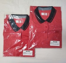 2 x Arbeitskleidung KAUFLAND T-Shirt Polo Shirt Gr. XXL 2XL 46 rot NEU