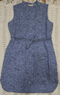 ll bean linen dress Women's Cloud Gauze Midi Dress, Stripe