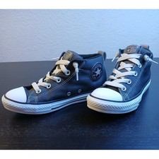 Converse Chuck Taylor All Star Axel Mid Top Gray Sneakers 654857C Junior Size 3