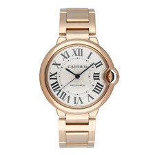 Cartier Ballon Bleu WGBB0008 18K Rose Gold Mens Watch Box Papers