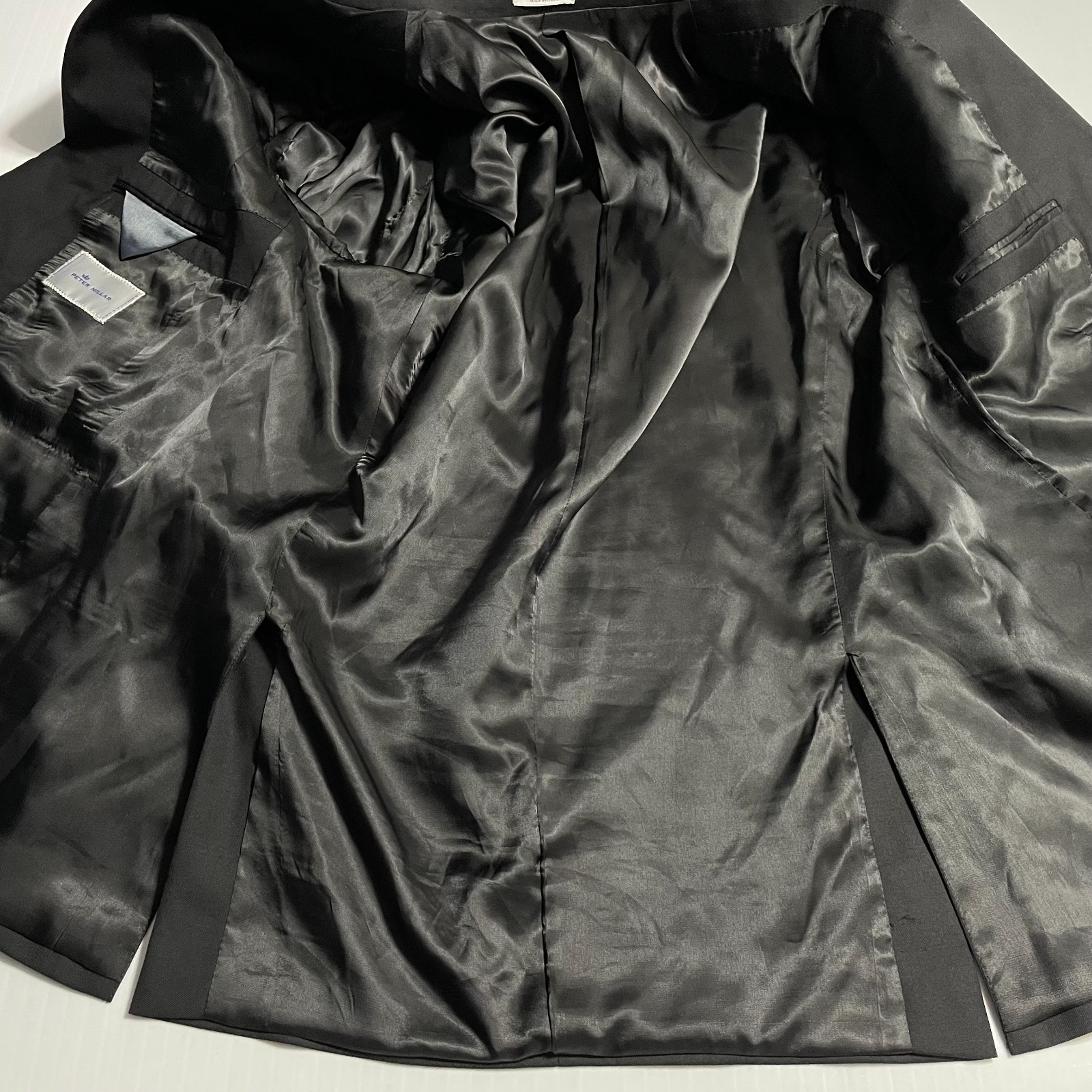 Peter Millar Canada Solid Black Wool Jacket Blaze… - image 15