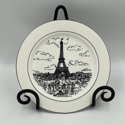 MIKASA HK 114 Parisian Scenes by Susan Steinberg 7 5/8'' Salad Plate Eiffel Tower