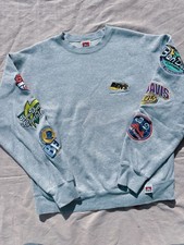 Ben Davis Embroidered Logo Gray Sweatshirt M Japan
