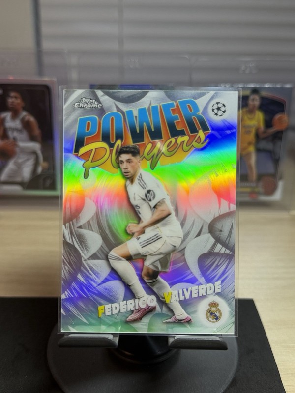 Topps 2026 Chrome UCL Power Players Insert Federico Valverde PP-15 Real Madrid