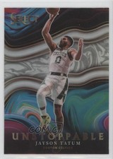 2021-22 Panini Select Unstoppable Silver Prizm Jayson Tatum #14 lh0