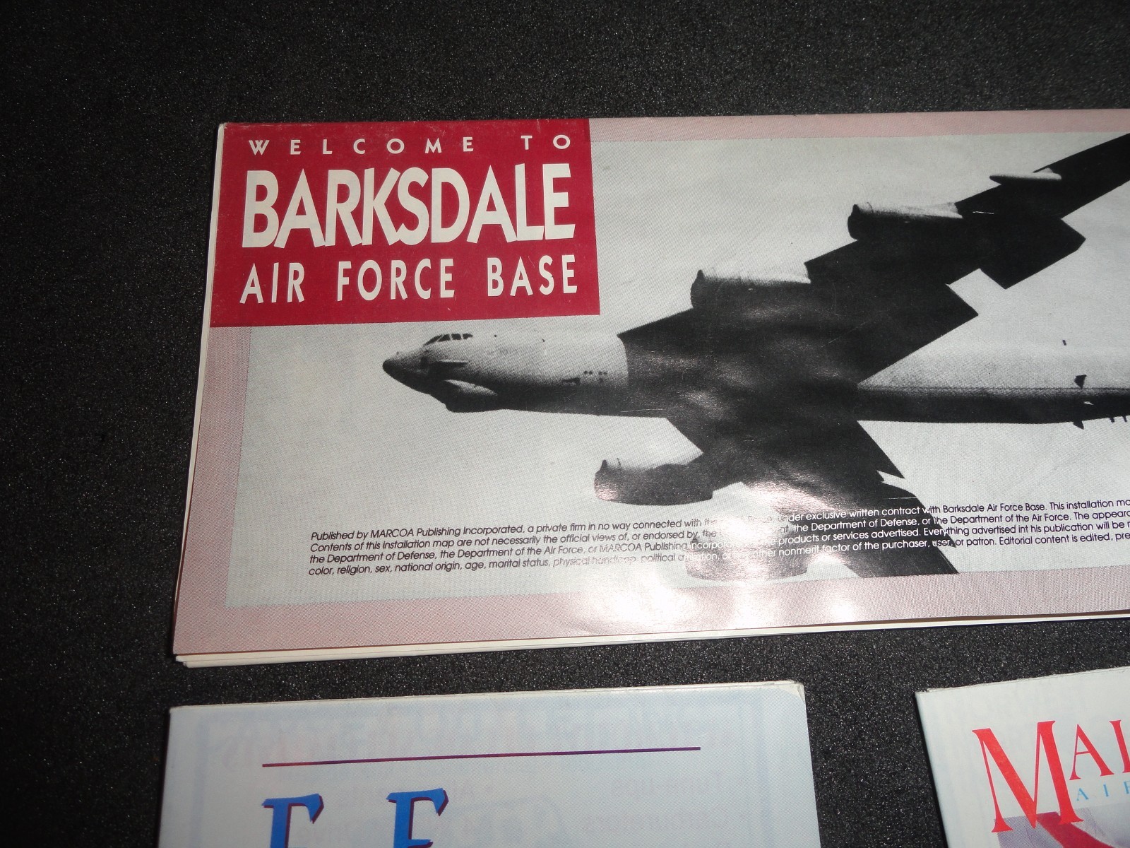 USAF - F.E. Warren WY, Malmstrom MT , Barksdale LA - Base Guides, Maps