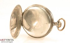 Ruga Antike Herren Taschenuhr Silber 800 Defekt Pocket Watch Si Bastler/Repair