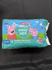 Pampers 15 Pack Easy Up Peppa Pig 5T/6T Training Underwear -B5