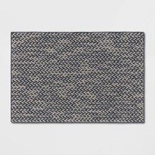 26x38 Washable Weave Herringbone Accent Rug Indigo - Threshold Tufted