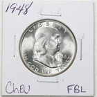1948 50C Franklin Half Dollar in Choice BU Condition FBL Full Bell Lines #6453