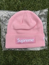 NEW Supreme X New Era Box Logo Beanie FW24  Pink - Free Shipping