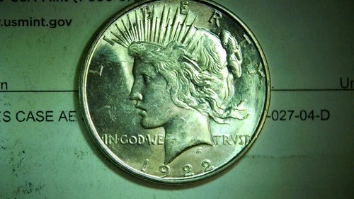 1922-D Peace Dollar - Brilliant Uncirculated