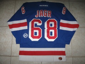 jaromir jagr rangers jersey