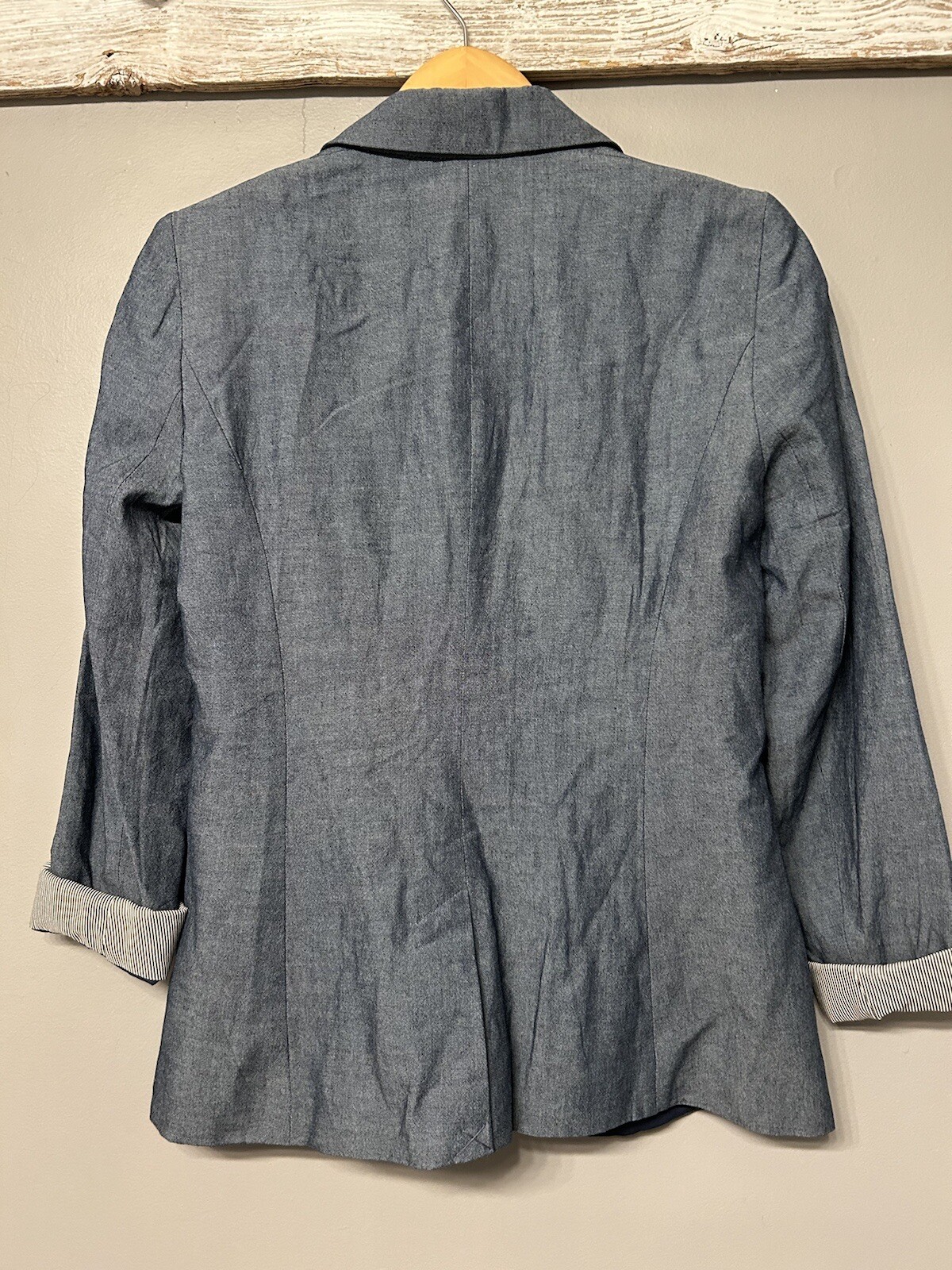 FILA Blazer Chambray The Seville Row cotone leggero taglia media nuovo con etichetta Officore