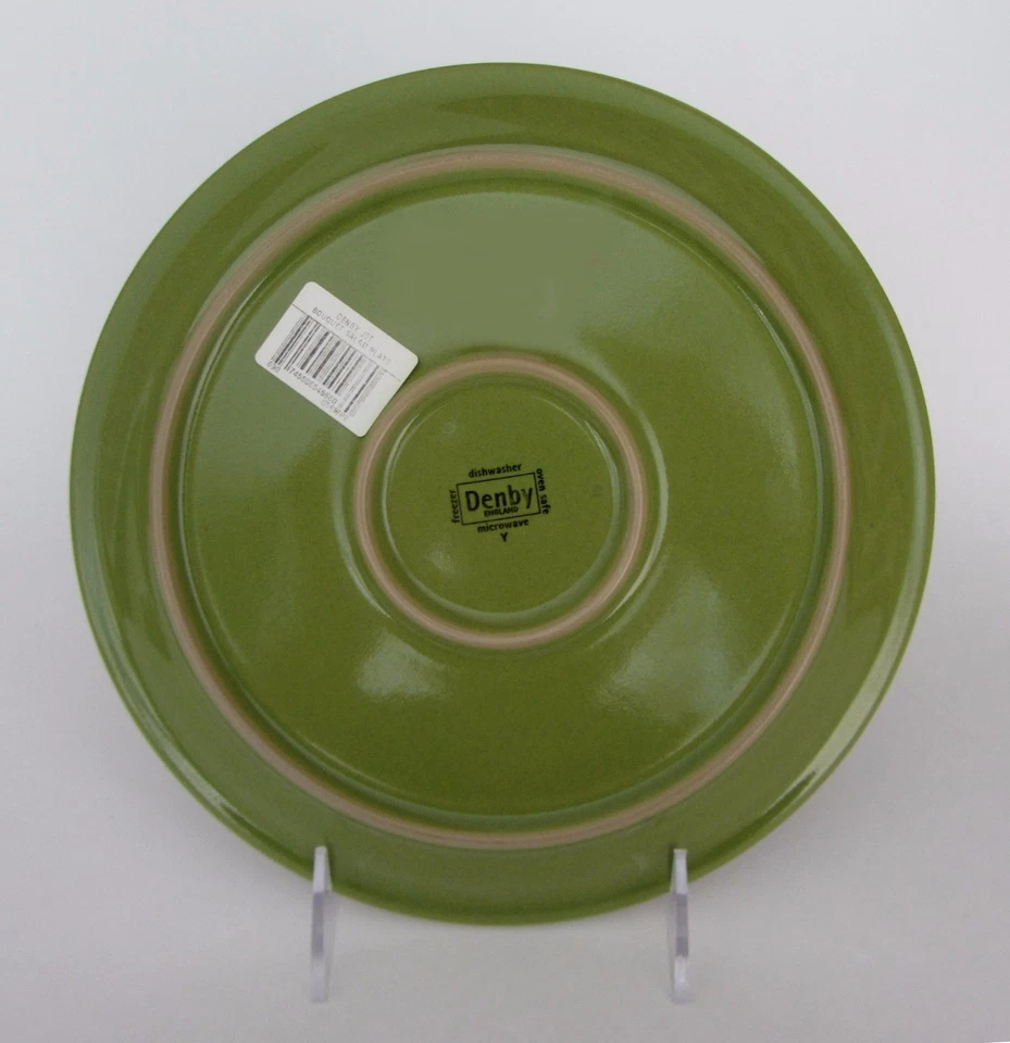 Denby Jet Ramo PLATOS ENSALADA 9" Verde Gris Negro Set-3 NUEVO Hecho en Inglaterra Foto 2 de 4