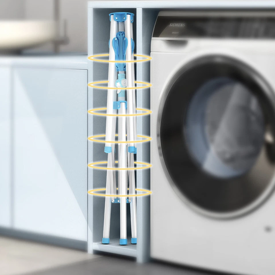 Soporte para trípode plegable portátil para almacenamiento de ropa de lavandería Foto 4 de 4