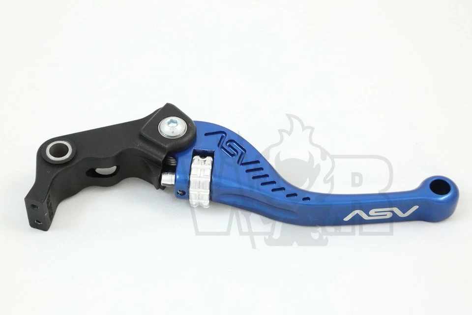 Juego de palancas embrague y freno azul corto Kawasaki ZRX1100 ZRX1200 1999-2007 ASV F3 Foto 4 de 4