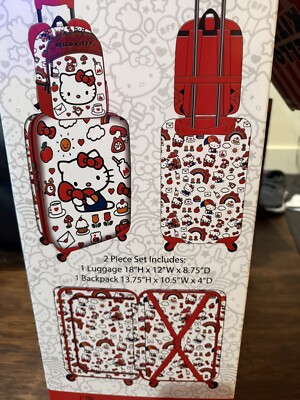 🔥NEW🔥 Hello Kitty 2024 Kids Licensed Carry-On & Backpack Luggage