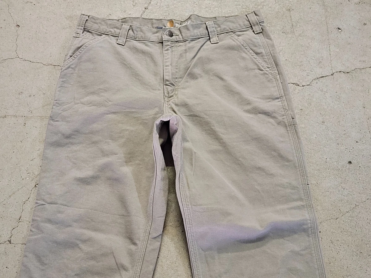 MENS 38 x 32 Carhartt 101710 Washed Duck Unlined Relaxed Fit