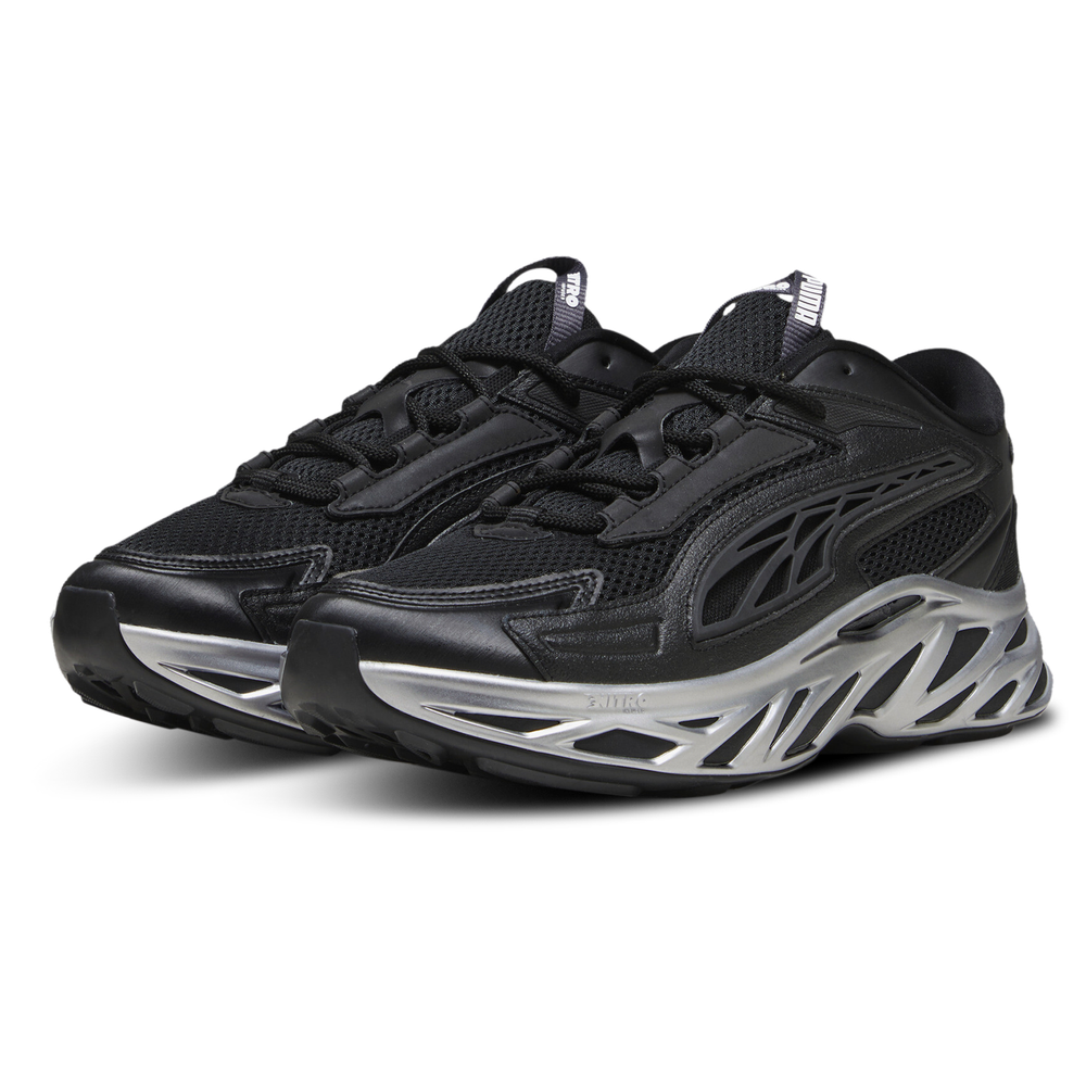 PUMA Exotek Nitro Mirrored Black Silver 39492902 Size 8-13 Brand New